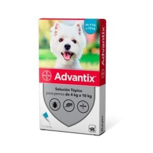 ANTIPARASITARIO EXTERNO ADVANTIX PIPETA 1 ML CANINO 4 KG 10 KG