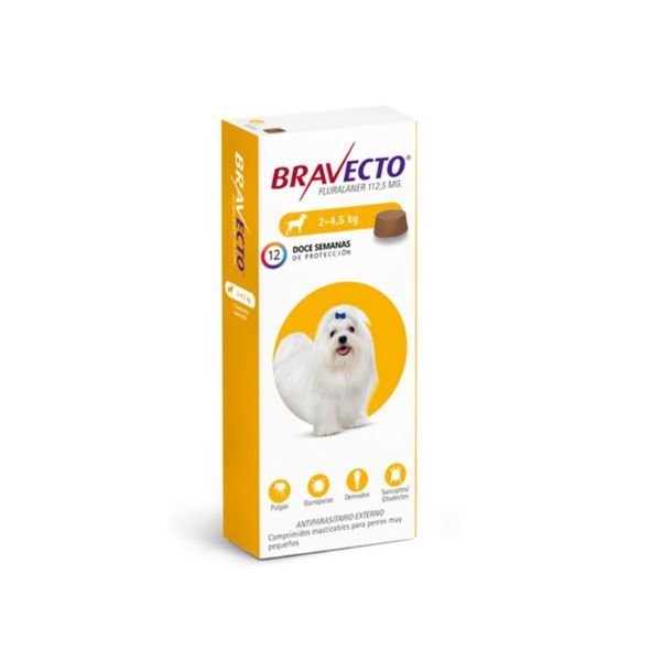 ANTIPARASITARIO EXTERNO BRAVECTO PERRO 2 A 4