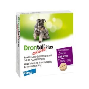 ANTIPARASITARIO INTERNO DRONTAL PLUS 2 COMPRIMIDOS 10 KG