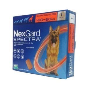 ANTIPARASITARIO NEXGARD SPECTRA 30.1 - 60 KG 1 TABLETA MASTICABLE