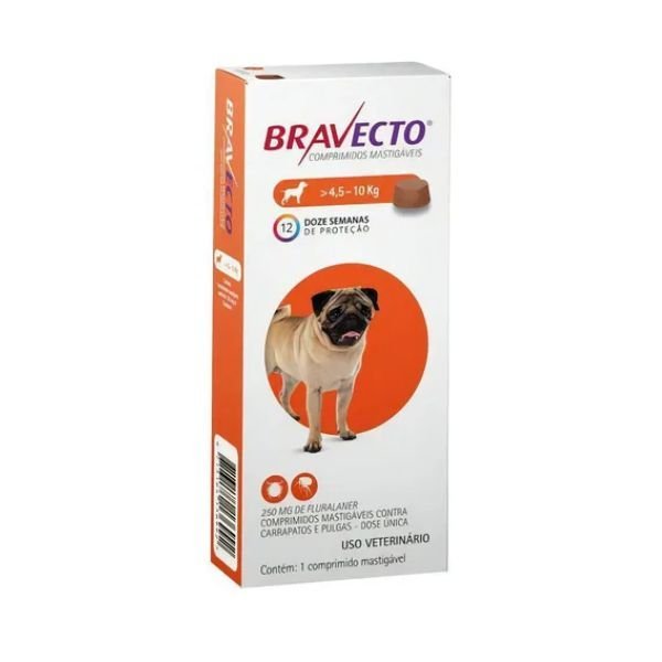 ANTIPULGAS Y GARRAPATAS BRAVECTO 4.5 - 10 KG