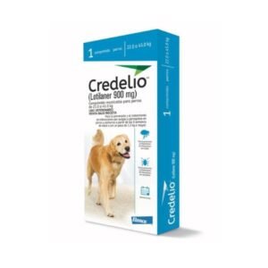 ANTIPULGAS Y GARRAPATAS CREDELIO COMPRIMIDO MASTICABLE PERROS 900 MG X3 22 A 45