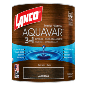 BARNIZ AQUAVAR JACOBEAN 1/4GALÓN LANCO