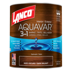 BARNIZ AQUAVAR NUEZ OSCURO 1GALÓN LANCO