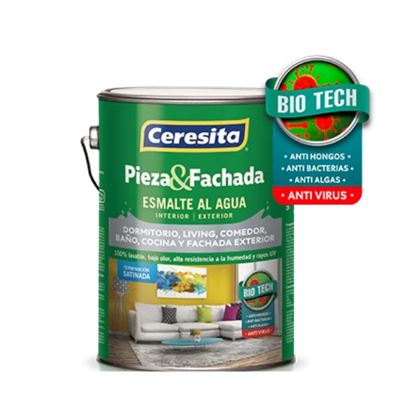 ESMALTE AL AGUA P Y F BLANCO GALÓN CERESITA