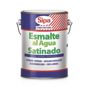 ESMALTE AL AGUA SIPA SATINADO BASE U GALÓN | PINTURA INTERIOR