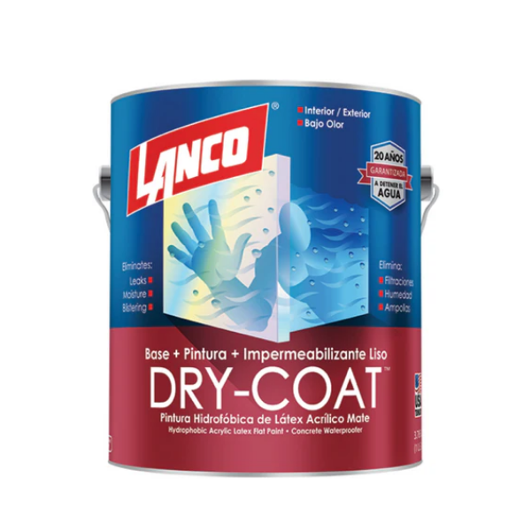 ESMALTE IMP MATE DRY-COAT B/P 1GALÓN LANCO