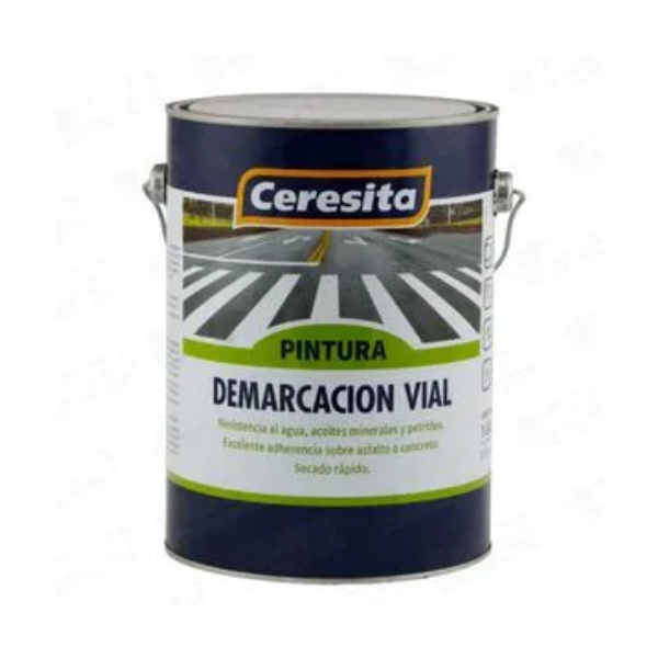 PINTURA DE DEMARCACIÓN VIAL AMARILLO GALÓN BASE ALQUÍDICA PARA CALLES