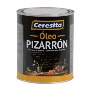 PINTURA ÓLEO PIZARRA NEGRA 1/4 GALÓN CERESITA PARA ESCUELAS