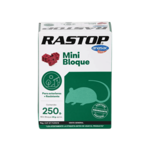 RATICIDA RASTOP MINI-BLOQUE 250 GRS