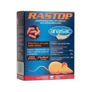 RATICIDA RASTOP PELLET 250 GRS.